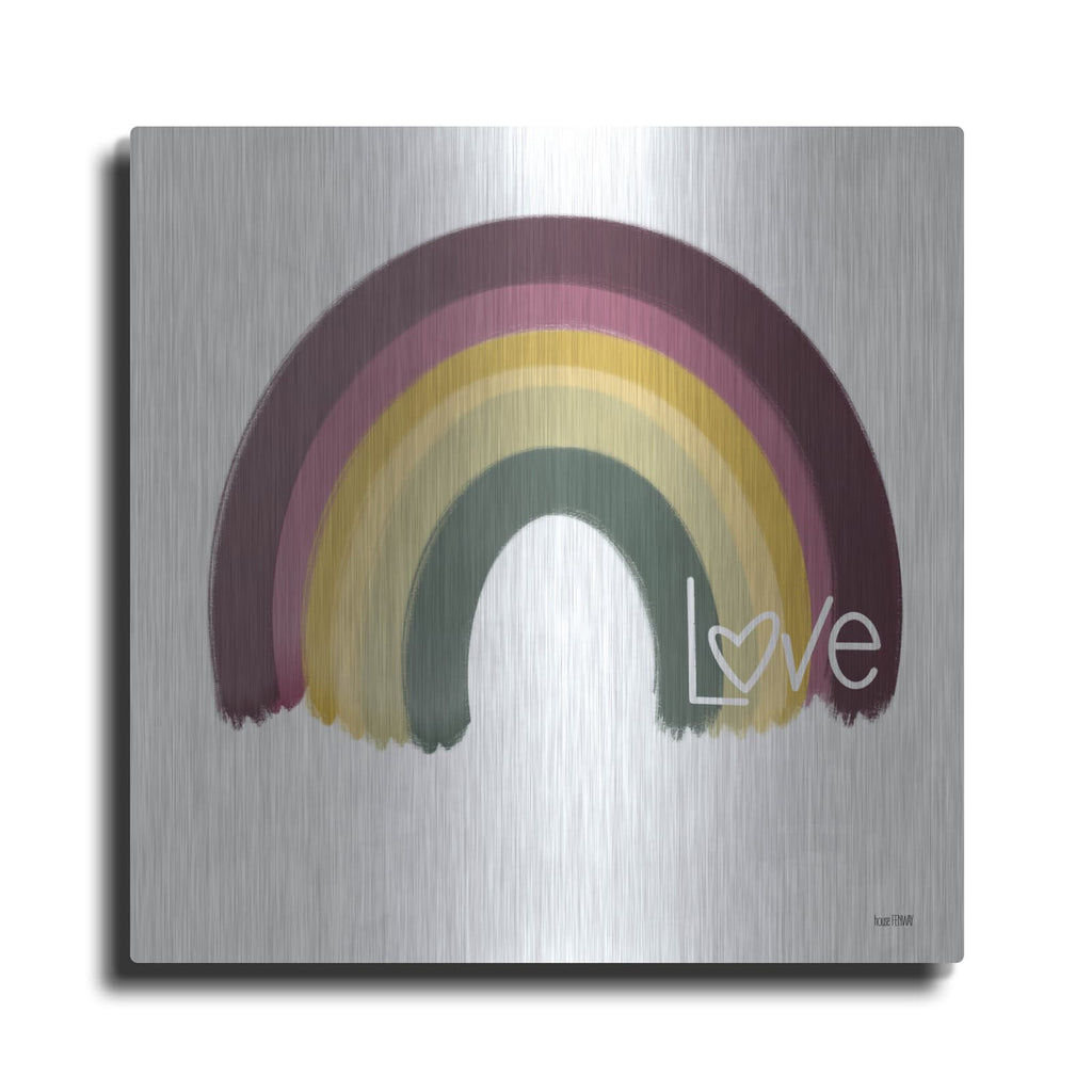 'Painted Rainbow' by House Fenway – Metal Wall Art