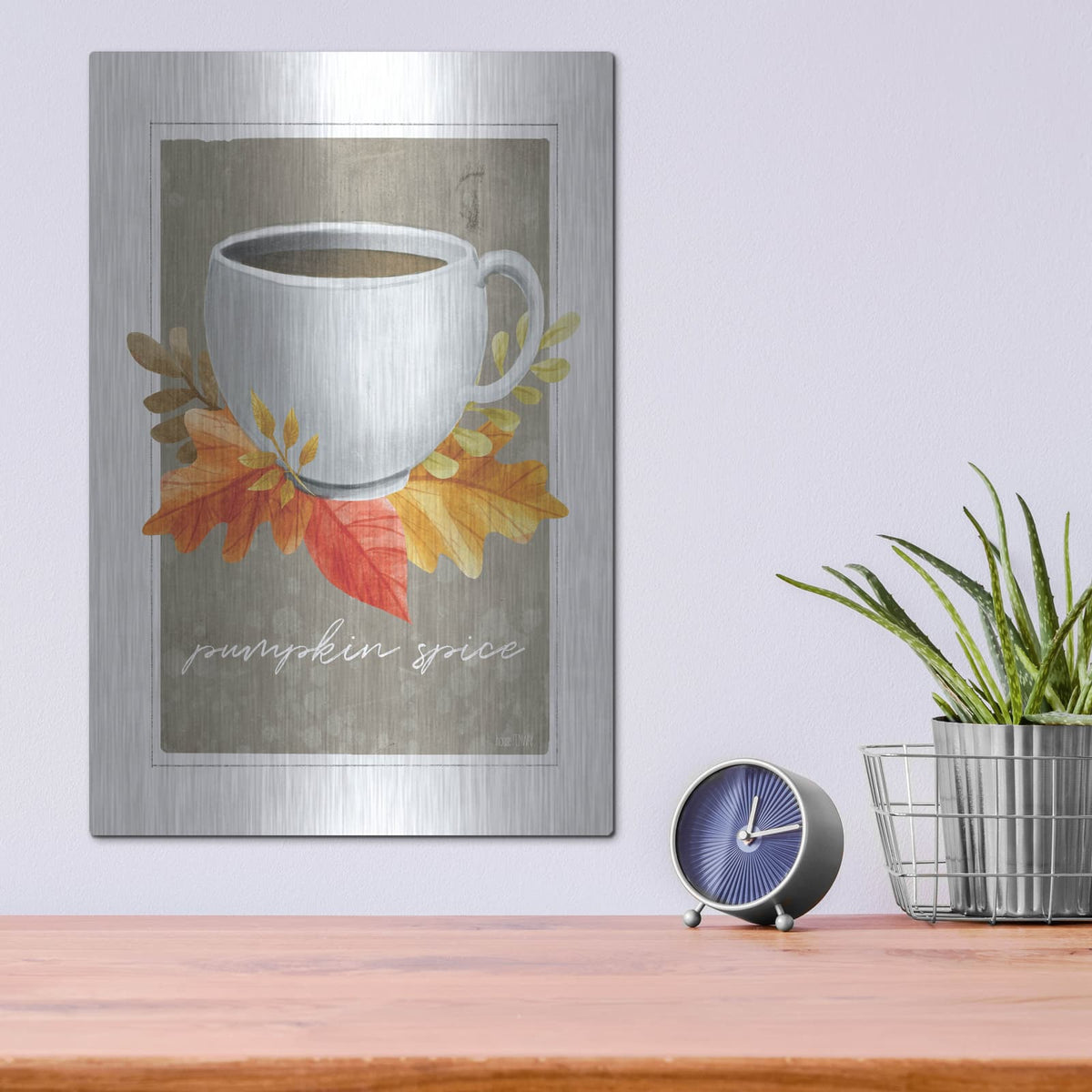 'Pumpkin Spice' by House Fenway – Metal Wall Art, 12x16 room view