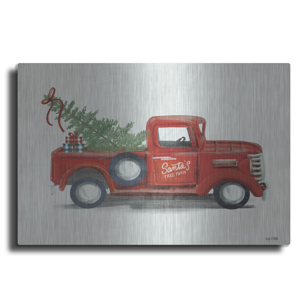 'Santa's Tree Farm' by House Fenway – Metal Wall Art