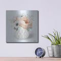 'Winter Anemones-Pink' by House Fenway – Metal Wall Art, 12x12 room view