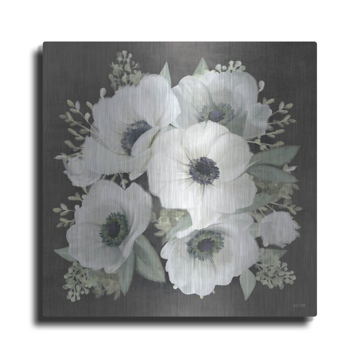 'Anemone Square II' by House Fenway – Metal Wall Art