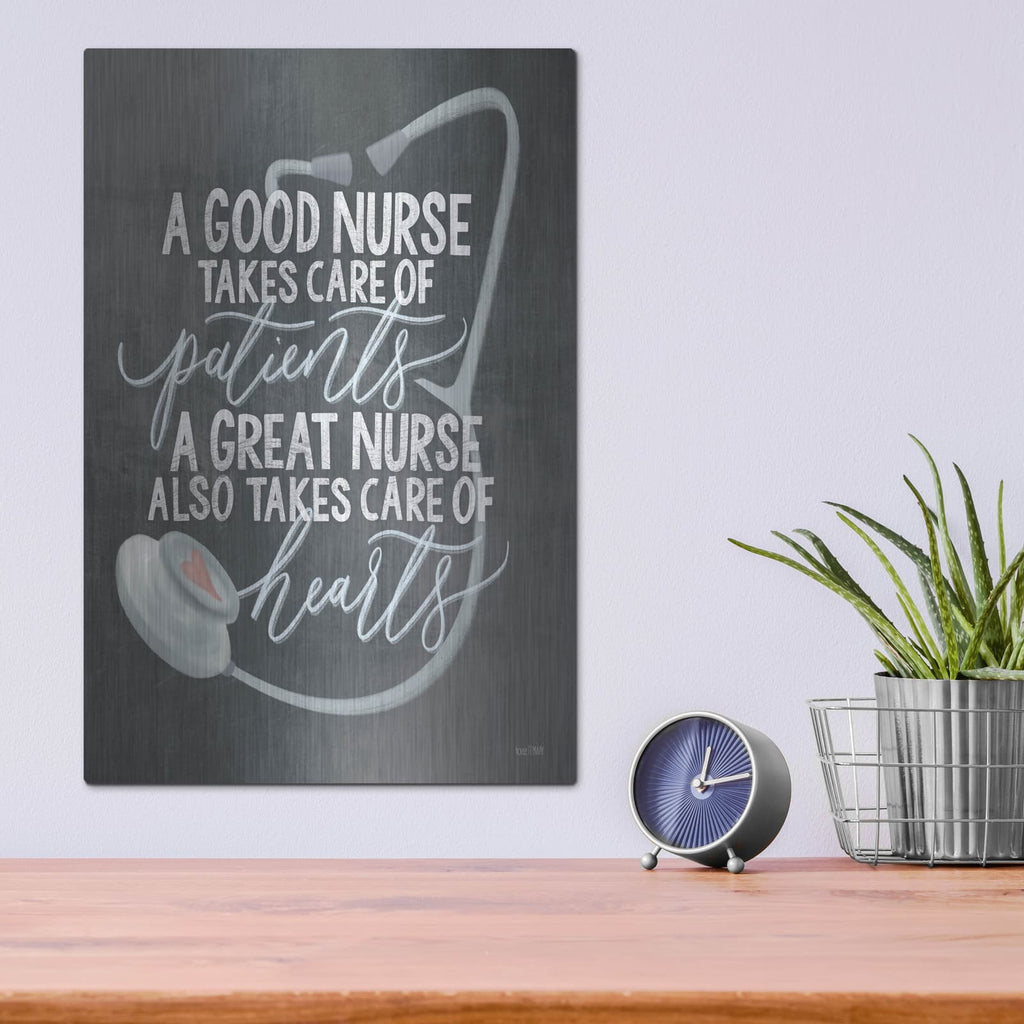 'A Nurse's Heart' by House Fenway – Metal Wall Art, 12x16 room view