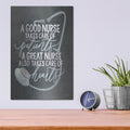 'A Nurse's Heart' by House Fenway – Metal Wall Art, 12x16 room view