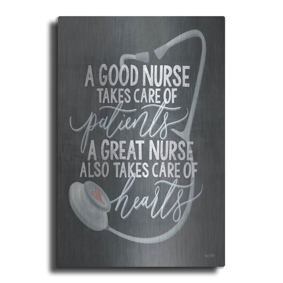 'A Nurse's Heart' by House Fenway – Metal Wall Art