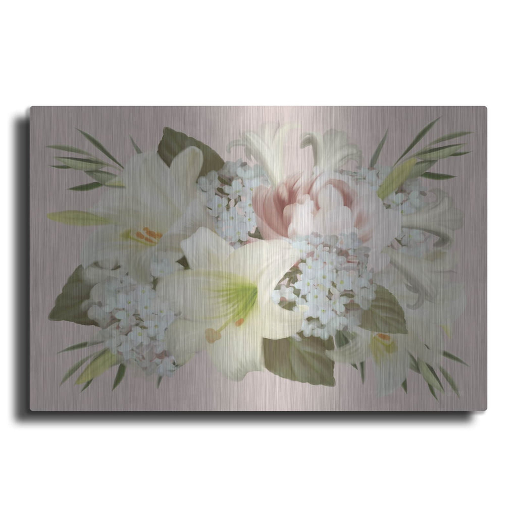 'Spring Lily Floral' by House Fenway – Metal Wall Art
