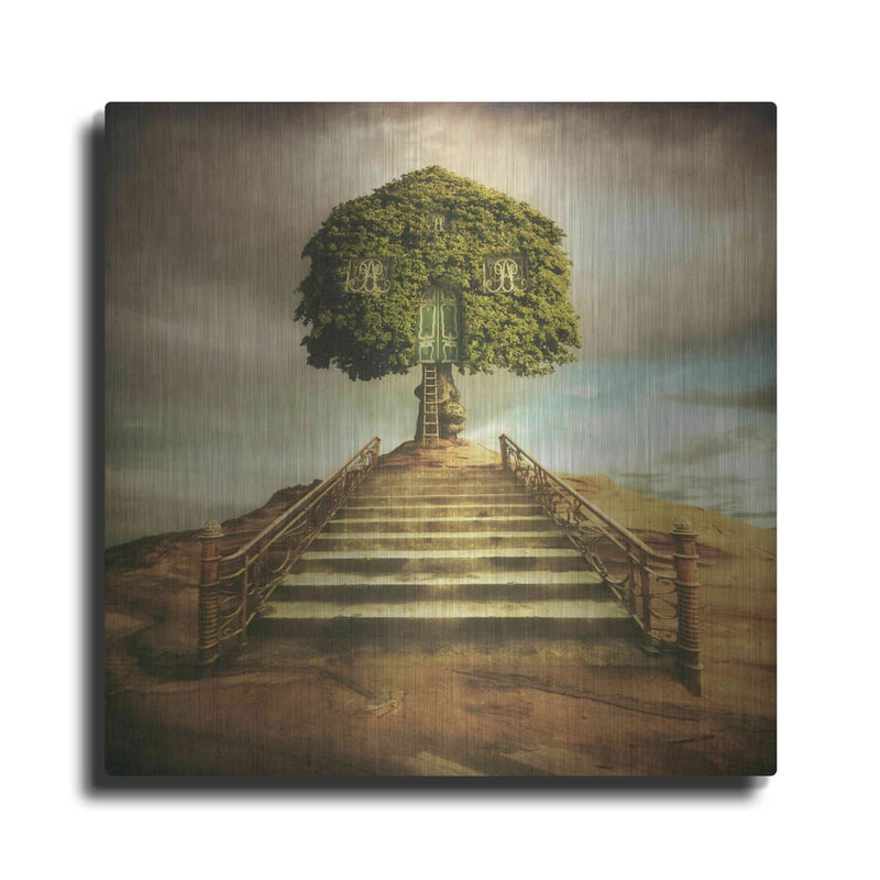 'Treeshouse' by Dariusz Klimczak – Metal Wall Art