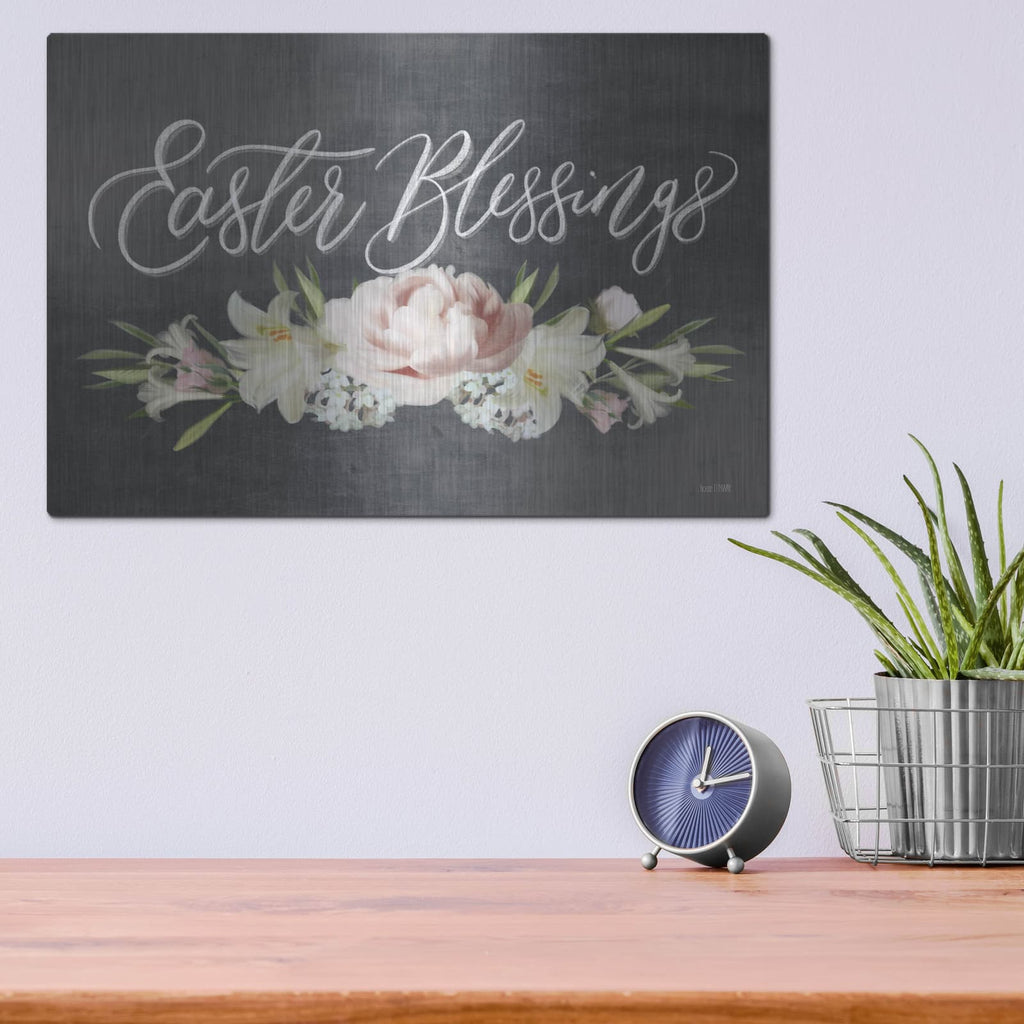 'Easter Blessings' by House Fenway – Metal Wall Art, 16x12 room view