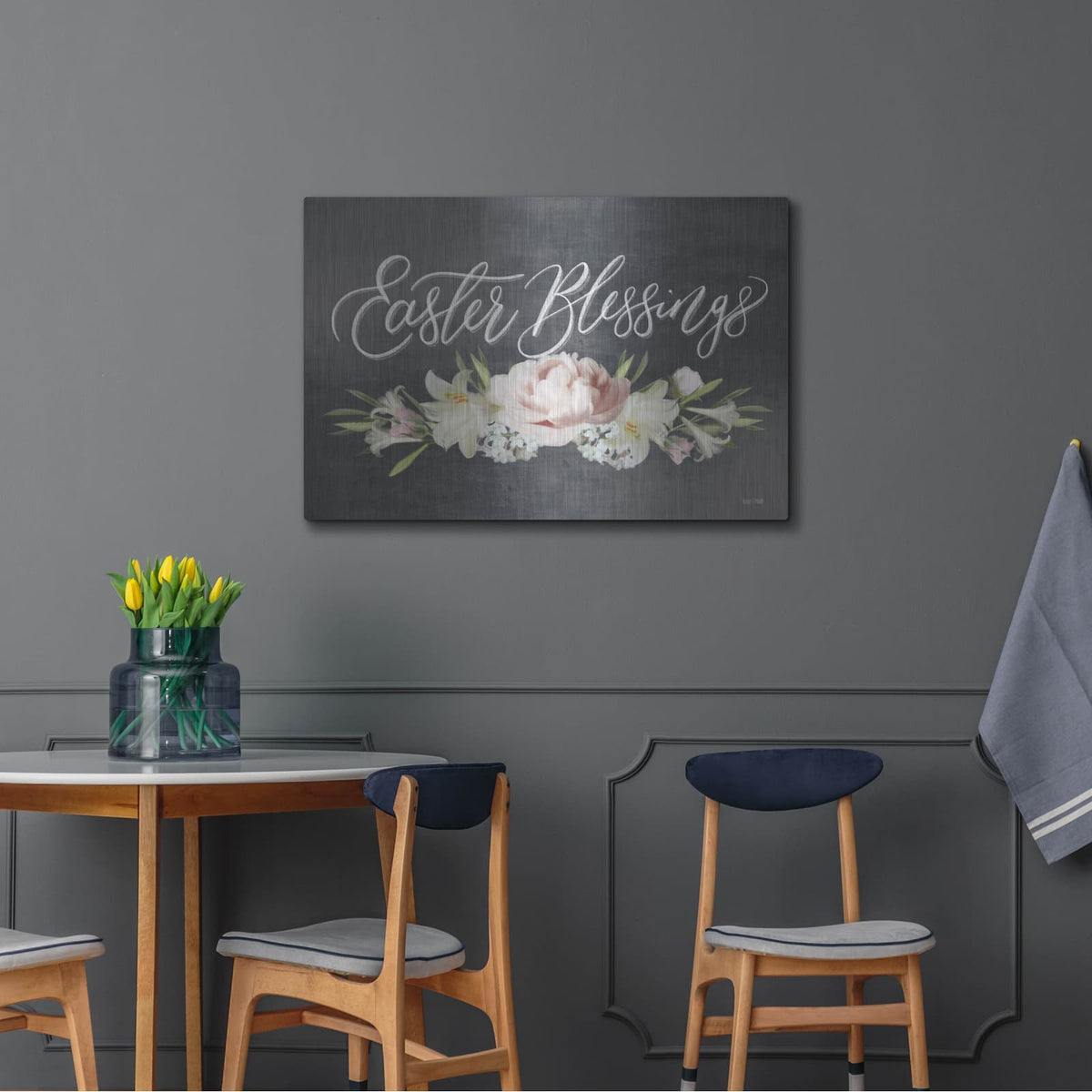 'Easter Blessings' by House Fenway – Metal Wall Art, 36x24 room view