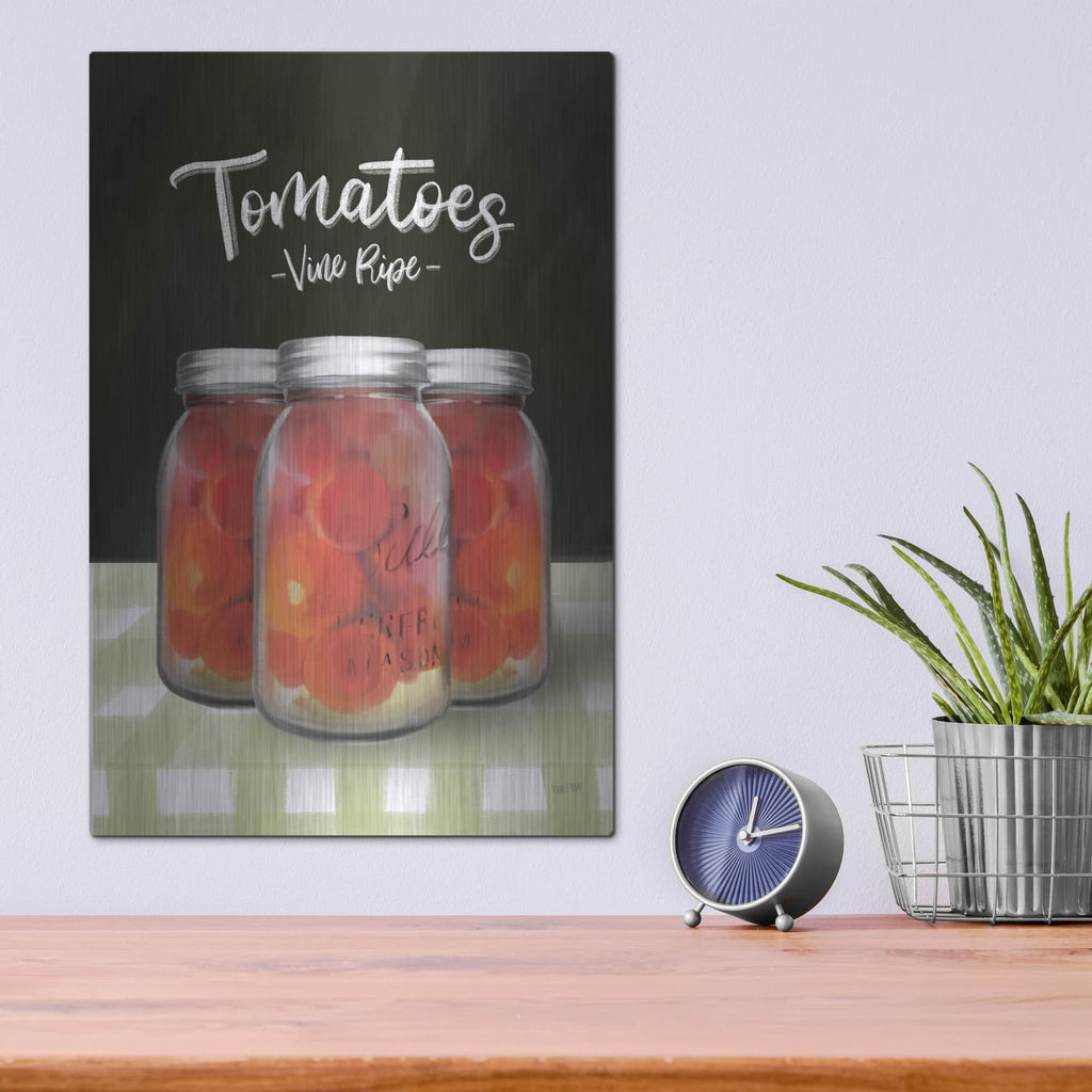 'Farm Fresh Tomatoes' by House Fenway – Metal Wall Art, 12x16 room view