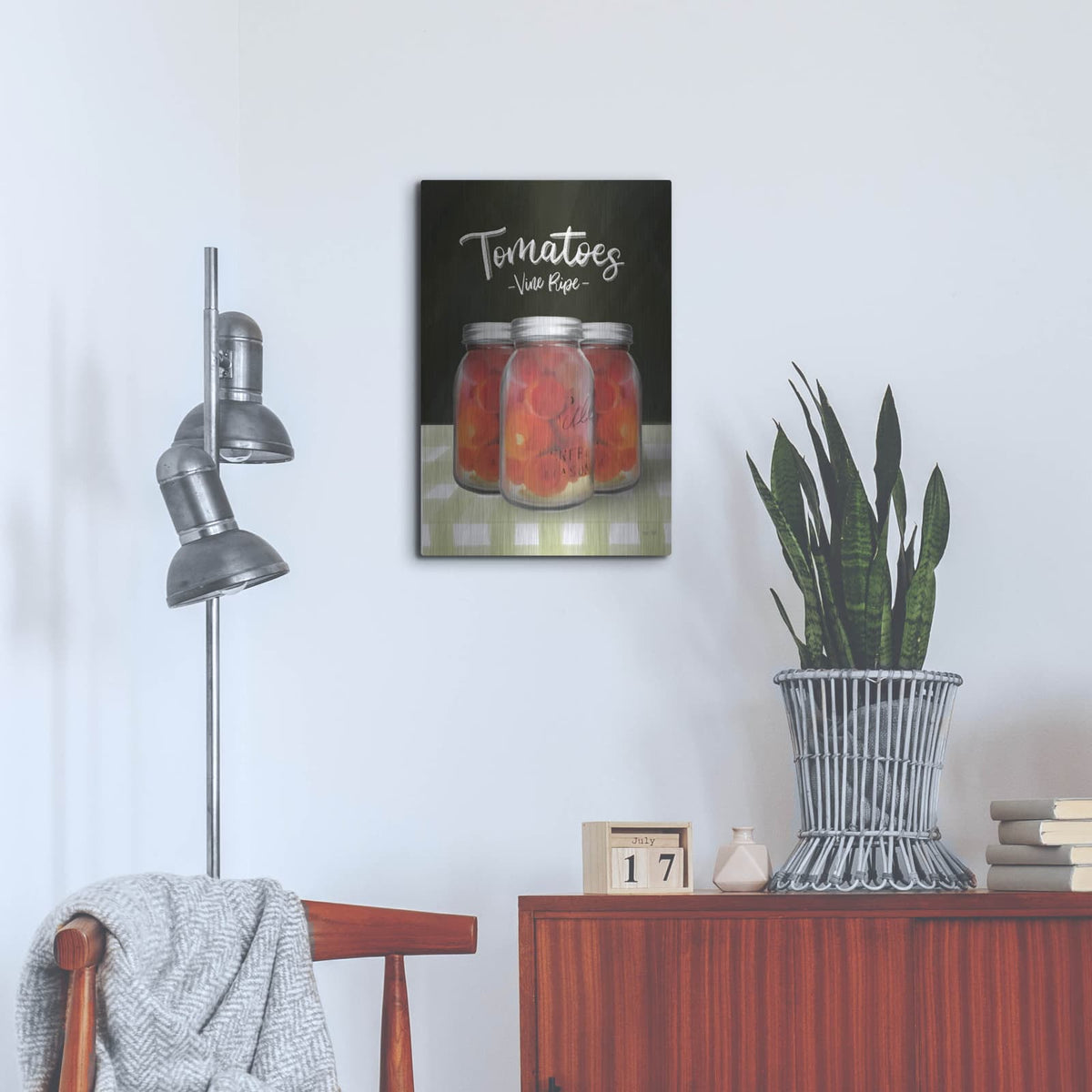 'Farm Fresh Tomatoes' by House Fenway – Metal Wall Art, 16x24 room view