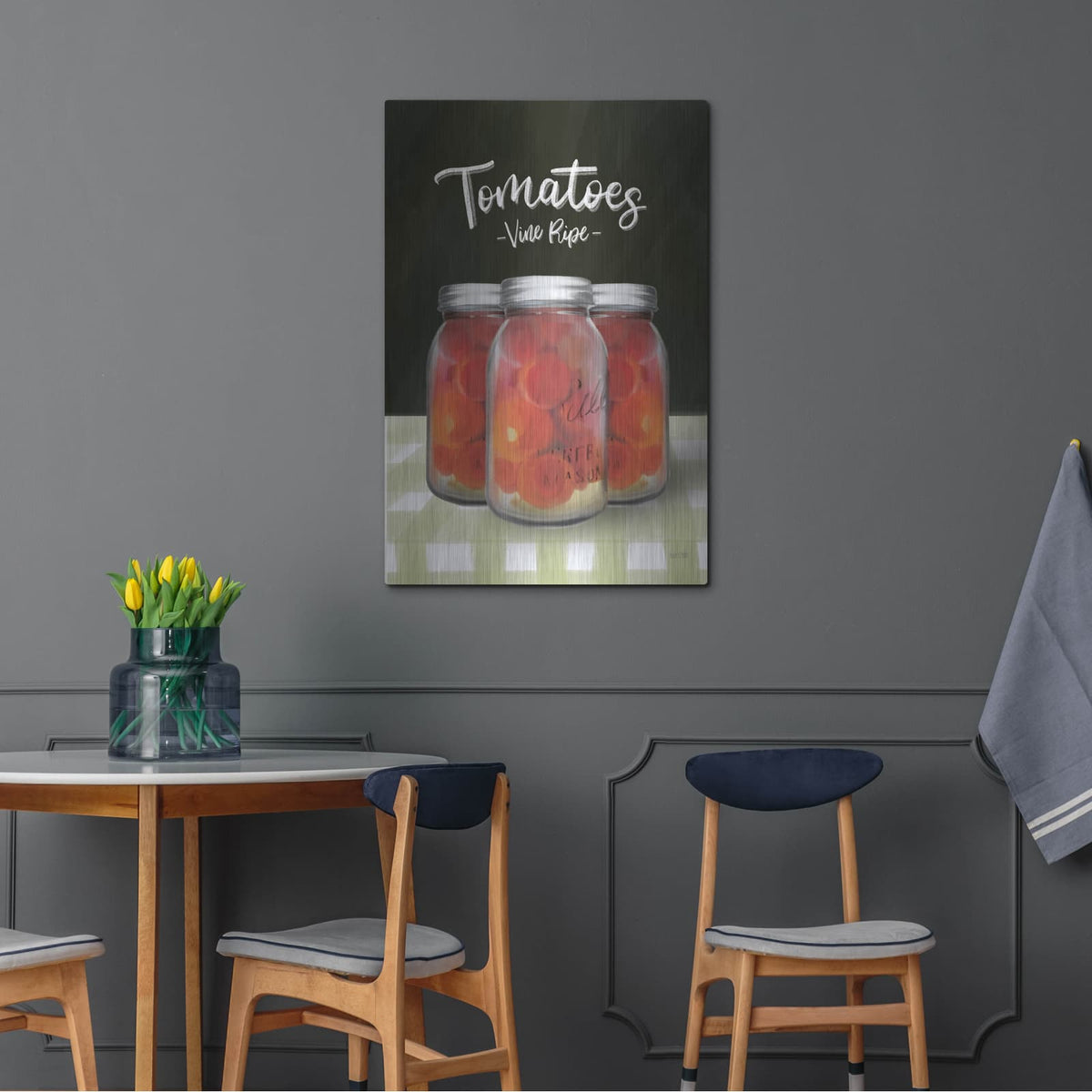 'Farm Fresh Tomatoes' by House Fenway – Metal Wall Art, 24x36 room view