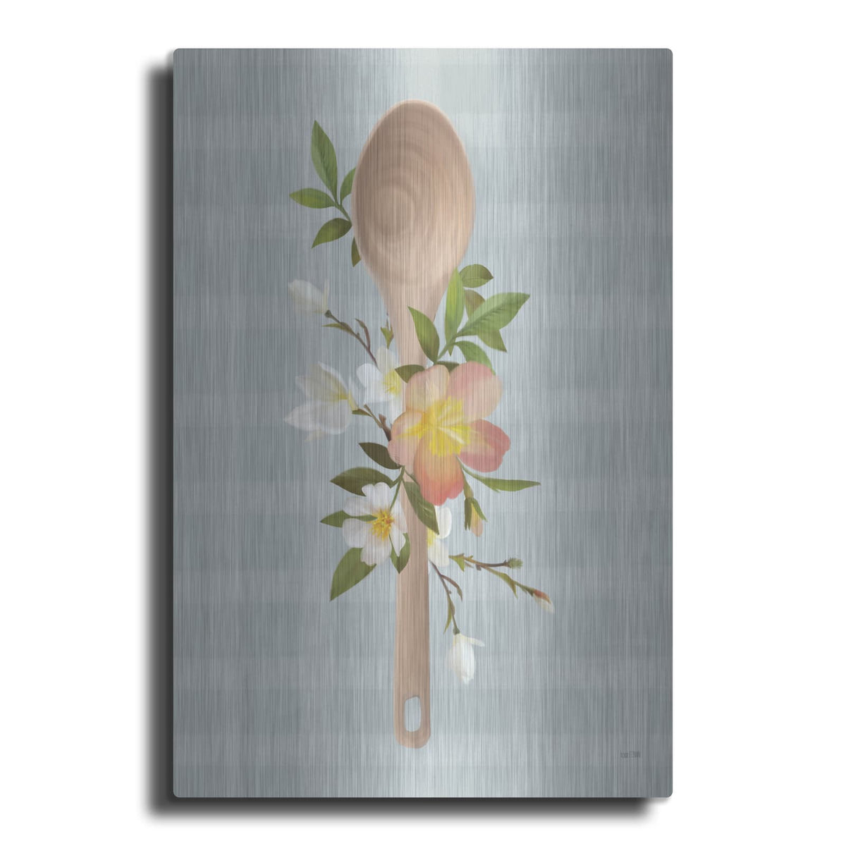 'Kitchen Made with Love Spoon' by House Fenway – Metal Wall Art