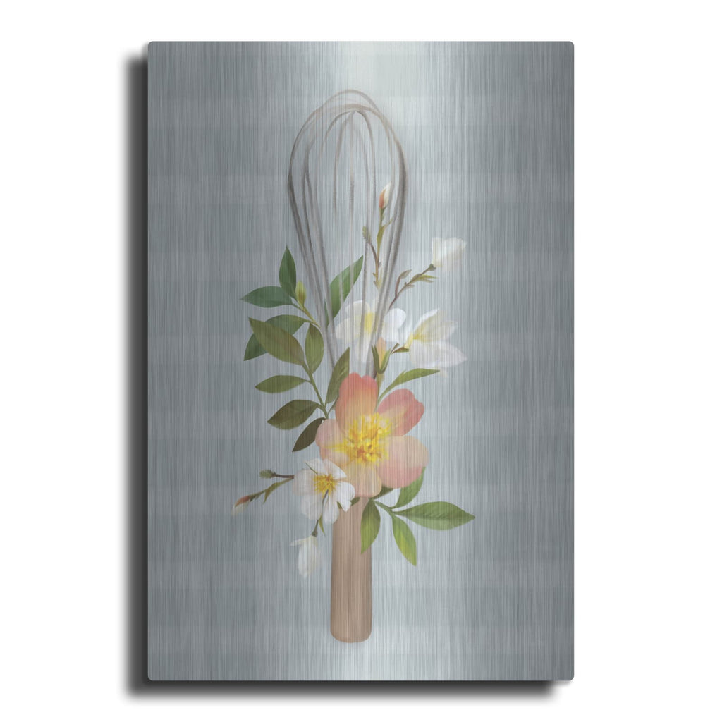 'Kitchen Made with Love Whisk' by House Fenway – Metal Wall Art