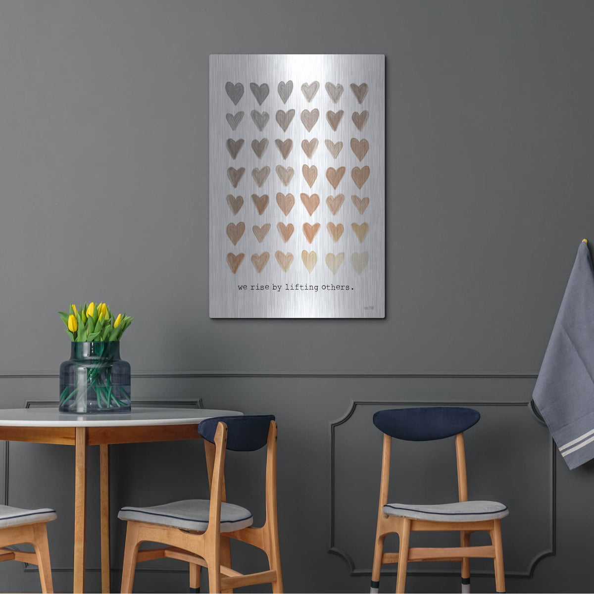 'We Rise' by House Fenway – Metal Wall Art, 24x36 room view