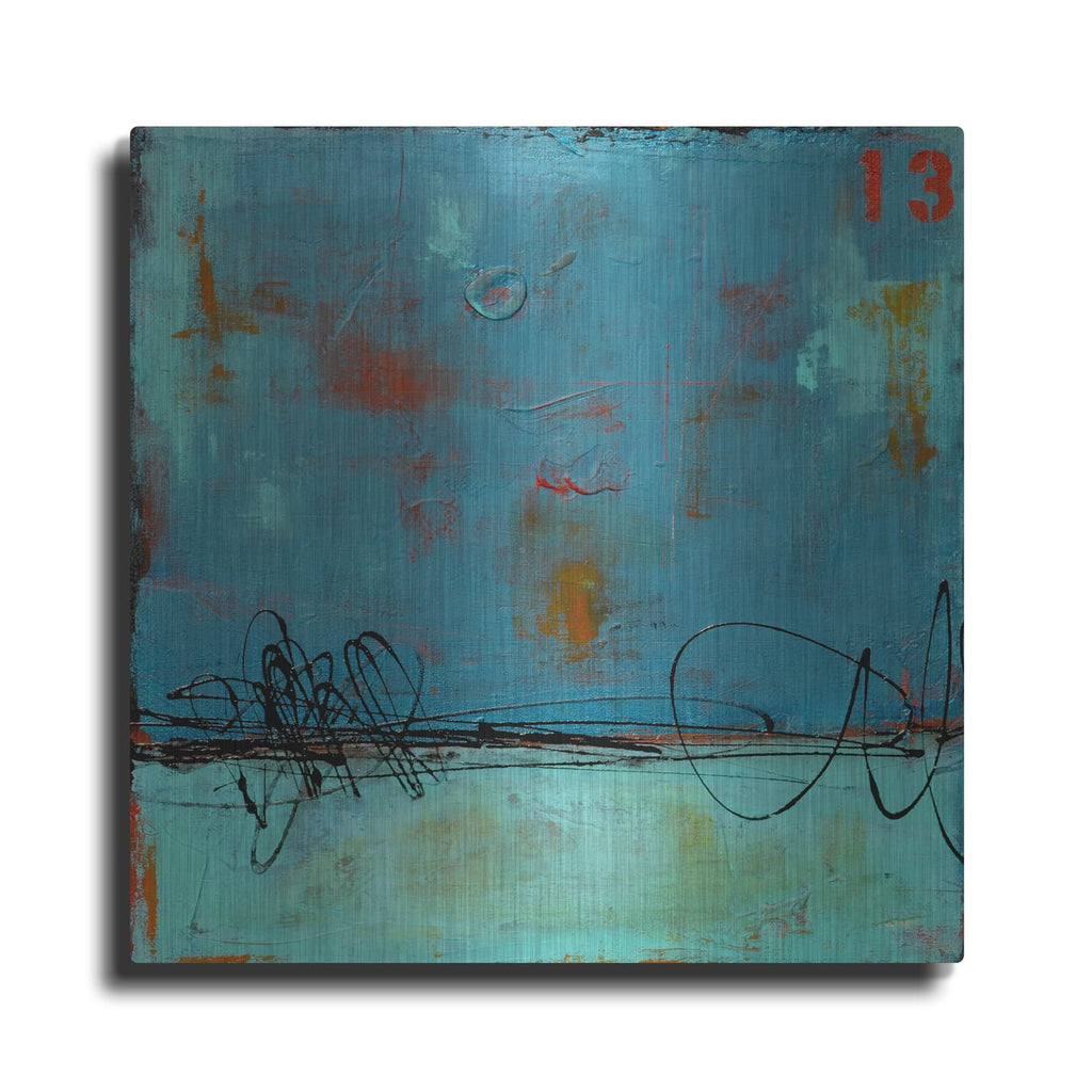 'Blue Bay Marina I' by Erin Ashley – Metal Wall Art