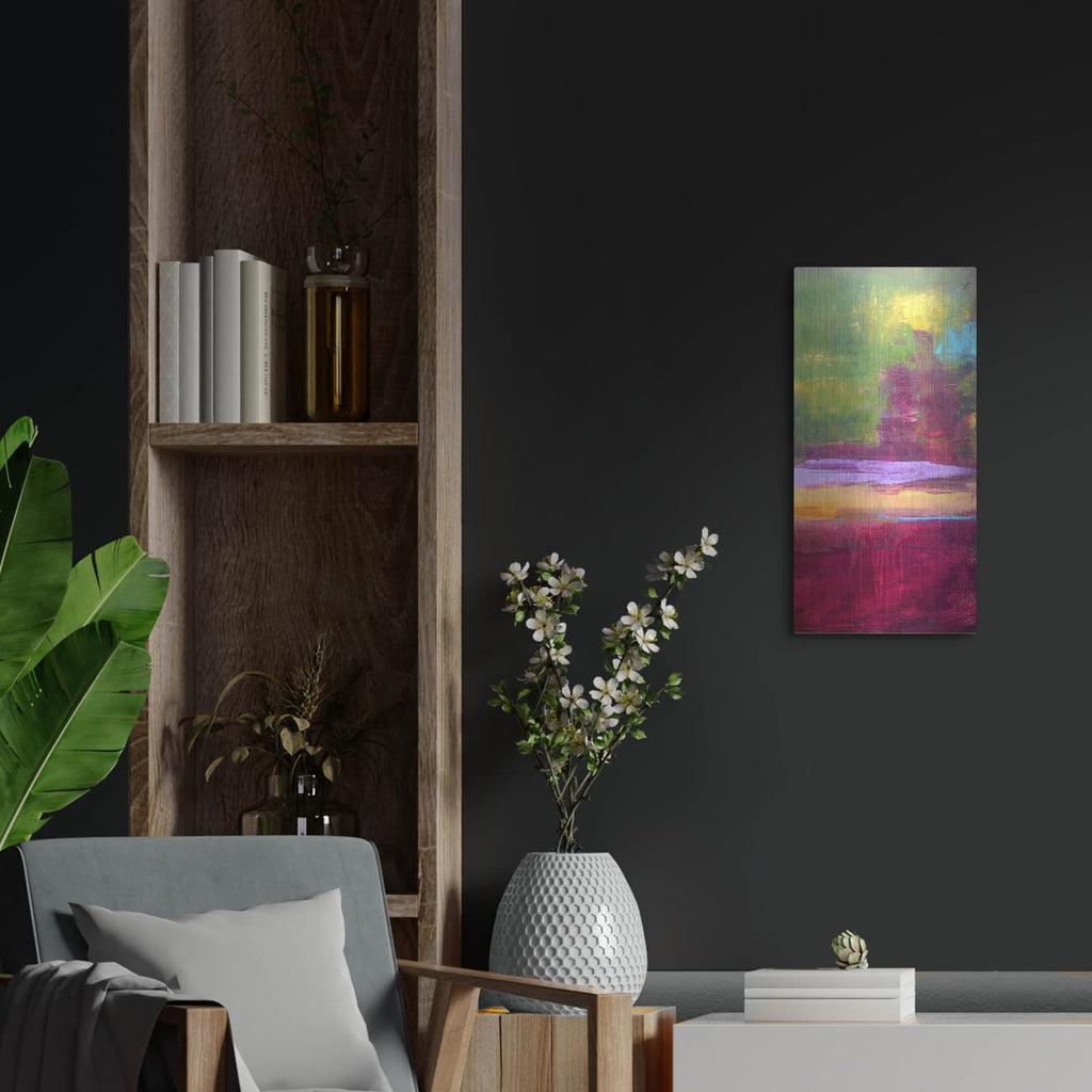 'Juliet's Vineyard II' by Erin Ashley – Metal Wall Art, 12x24 room view