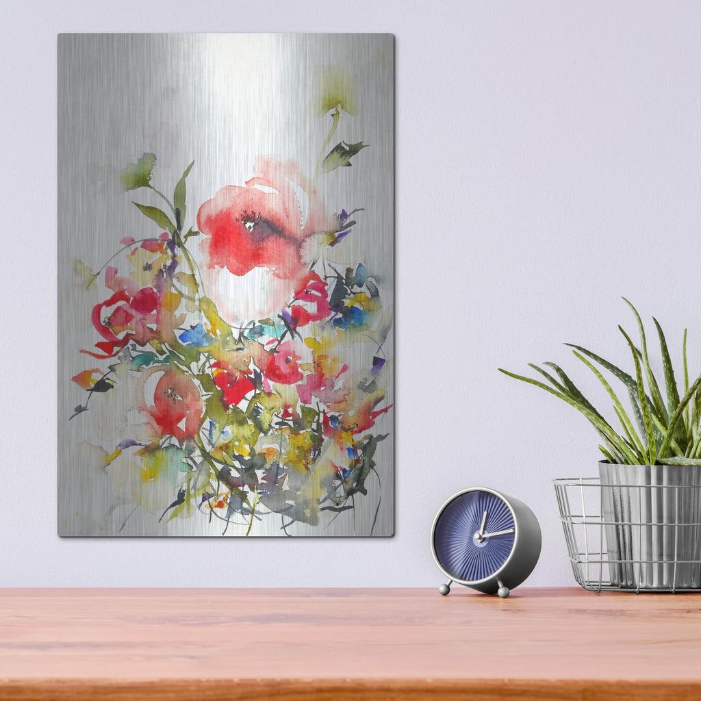 'Summer Garden One' by Karin J – Metal Wall Art, 12x16 room view