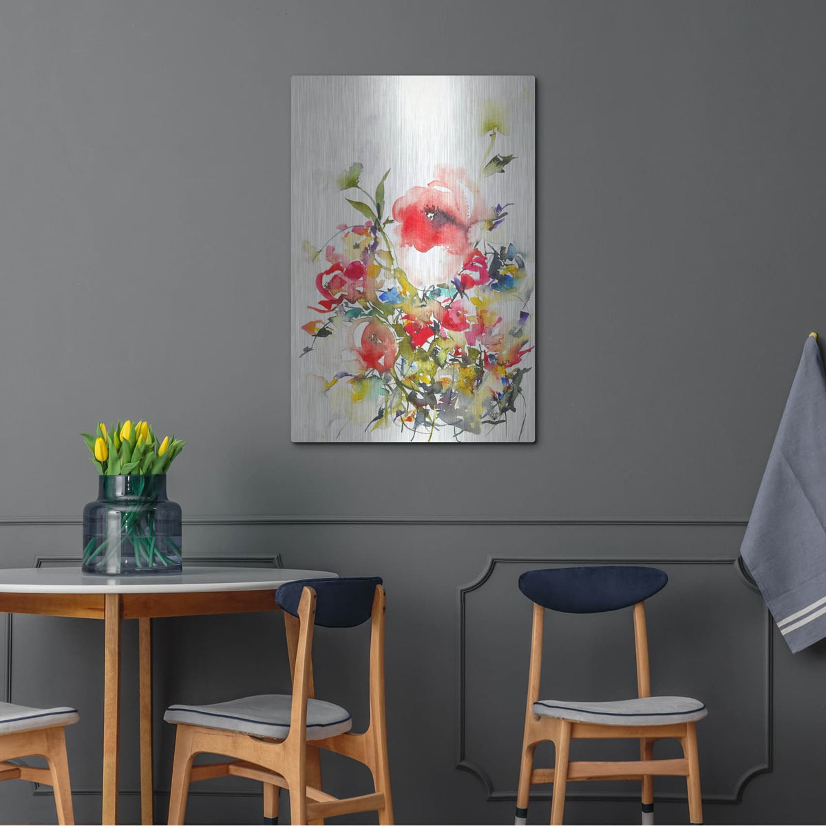 'Summer Garden One' by Karin J – Metal Wall Art, 24x36 room view