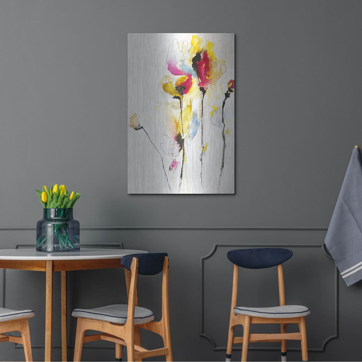 'Sweet Peas' by Karin J – Metal Wall Art, 24x36 room view