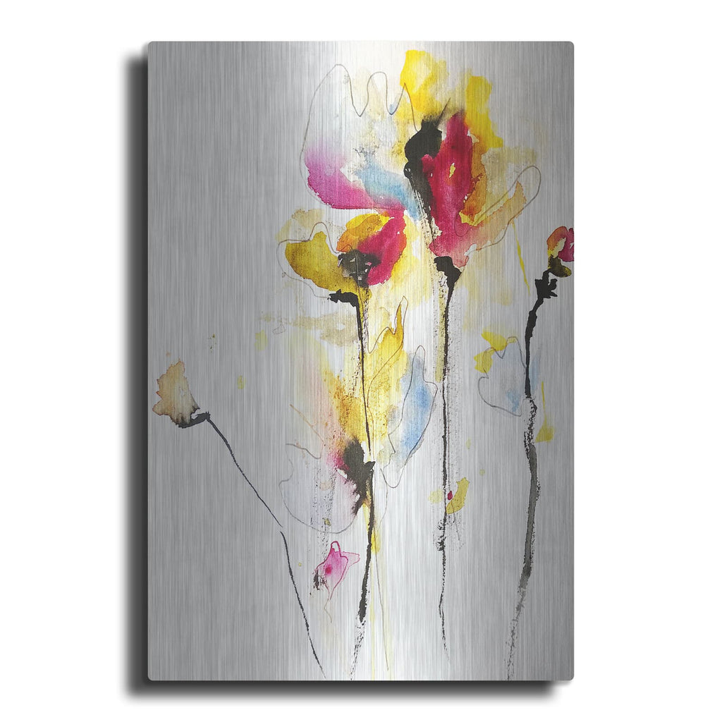 'Sweet Peas' by Karin J – Metal Wall Art