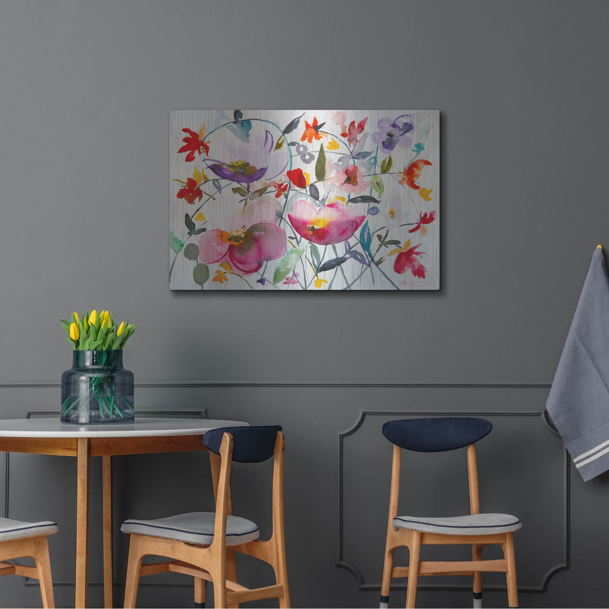 'Bohemian Garden' by Karin J – Metal Wall Art, 36x24 room view