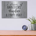 'Farmhouse Dreams' by Fearfully Made – Metal Wall Art, 16x12 room view
