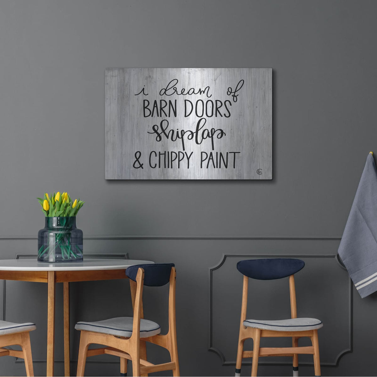 'Farmhouse Dreams' by Fearfully Made – Metal Wall Art, 36x24 room view