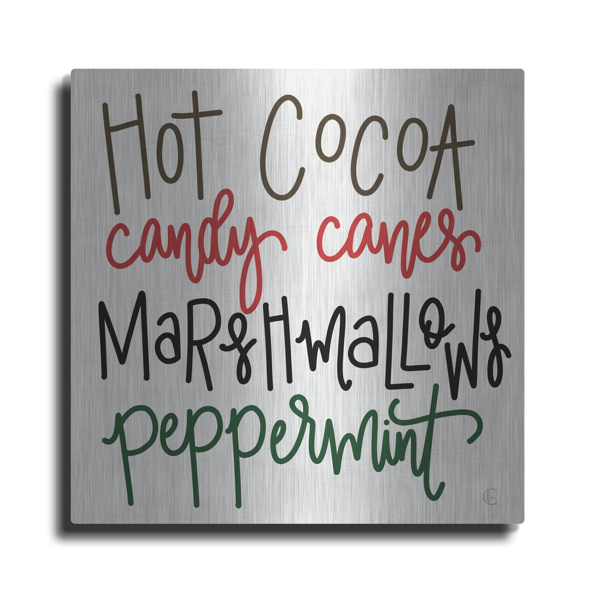 'Christmas Candy' by Fearfully Made – Metal Wall Art