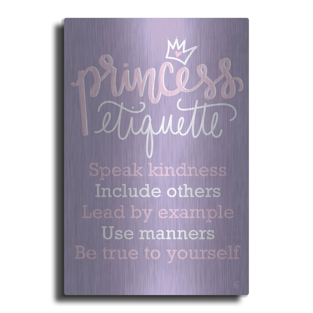 'Princess Etiquette' by Fearfully Made – Metal Wall Art