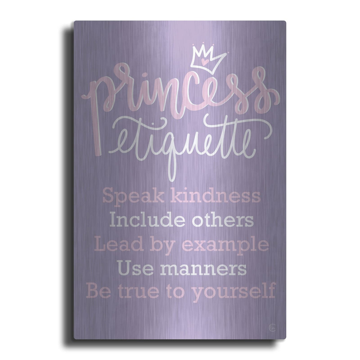'Princess Etiquette' by Fearfully Made – Metal Wall Art