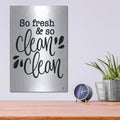 'So Clean Clean' by Fearfully Made – Metal Wall Art, 12x16 room view