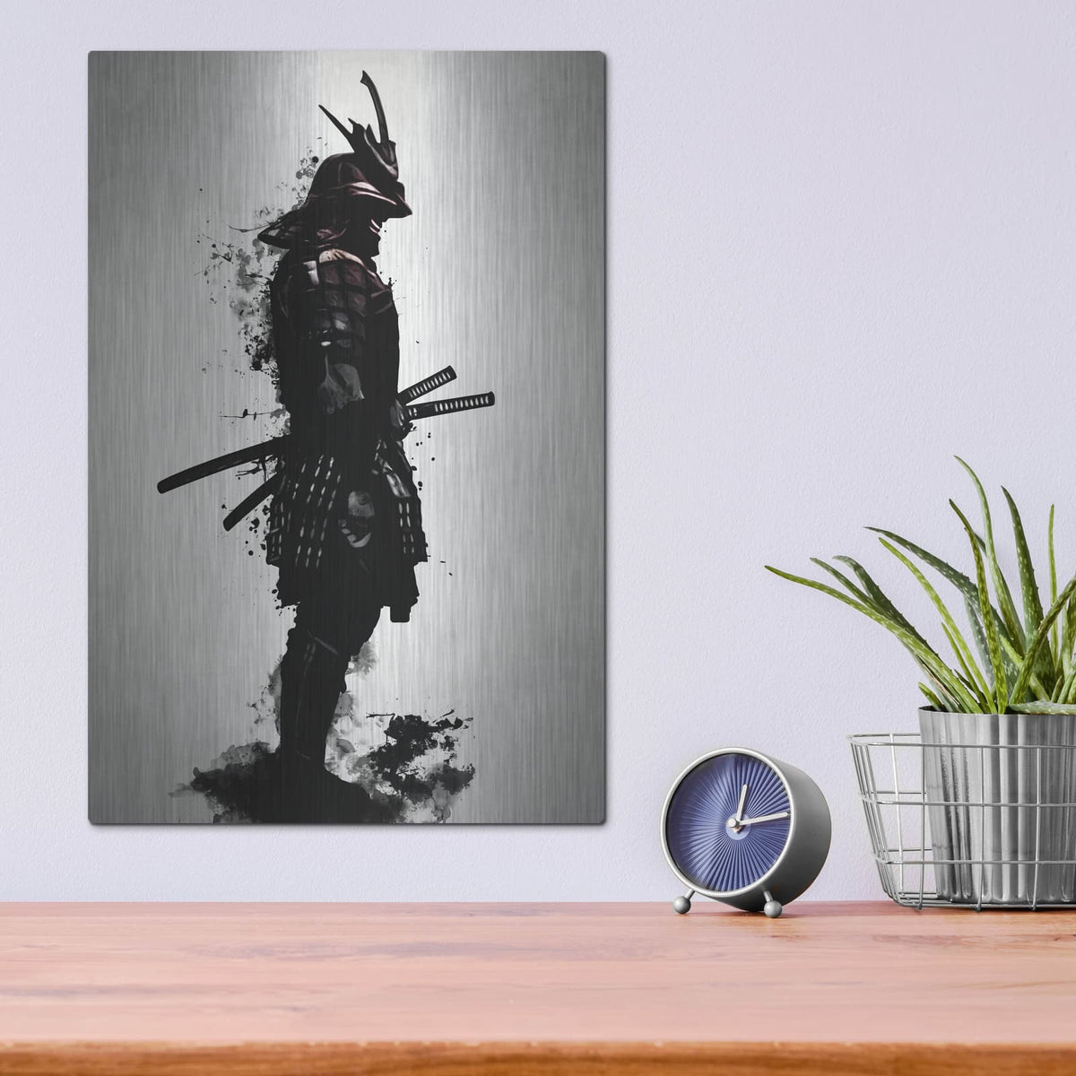 'Armored Samurai' by Nicklas Gustafsson – Metal Wall Art, 12x16 room view
