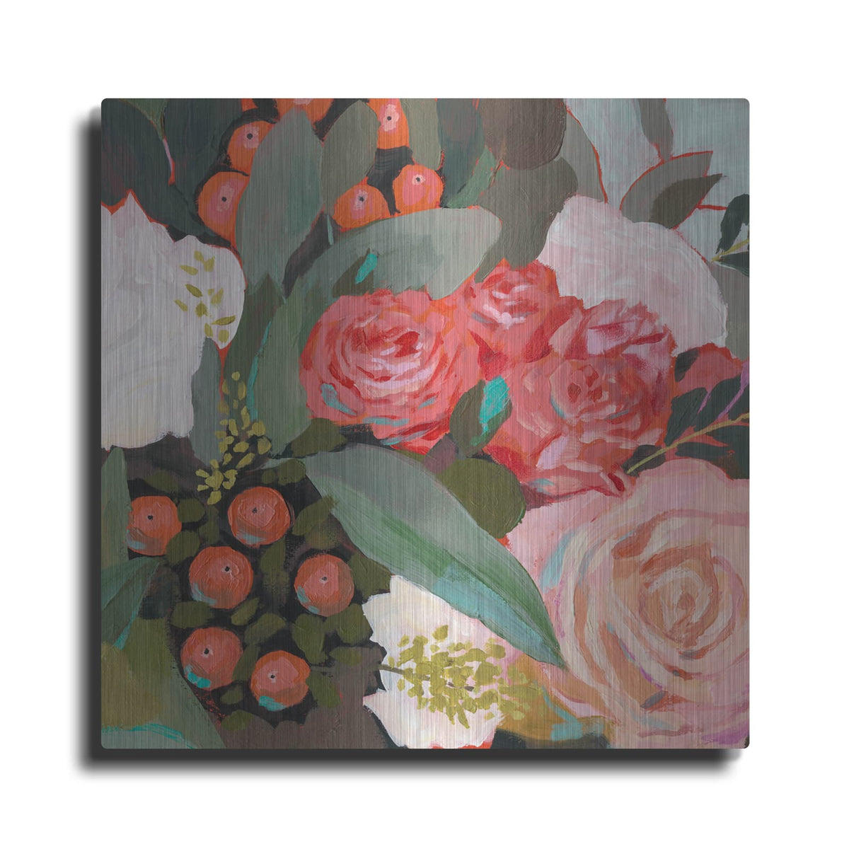 'Eucalyptus Bouquet I' by Victoria Borges – Metal Wall Art