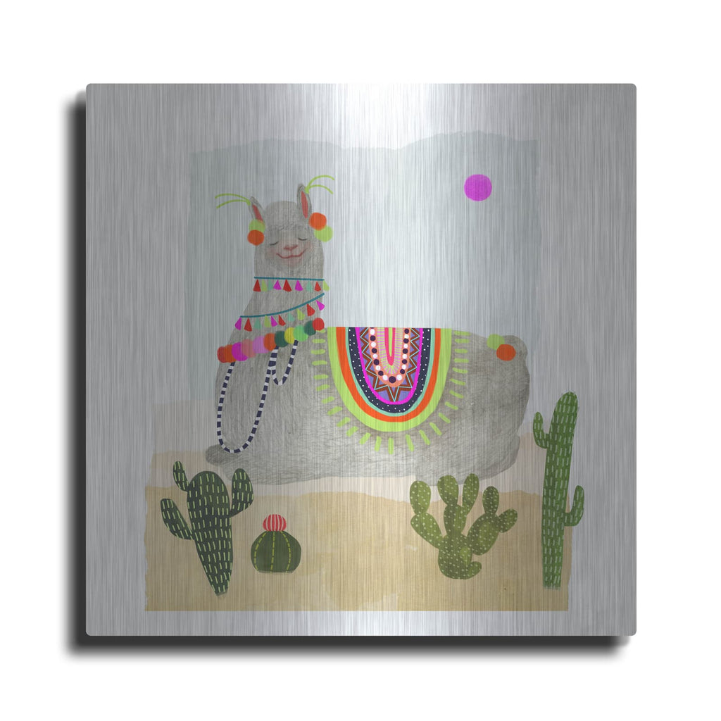 'Llamarama IV' by Victoria Borges – Metal Wall Art