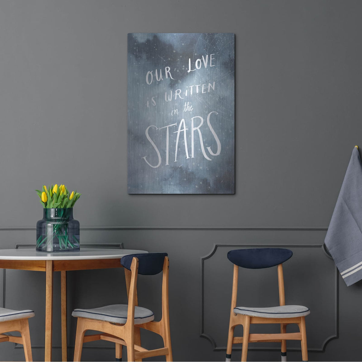 'Celestial Love IV' by Victoria Borges – Metal Wall Art, 24x36 room view