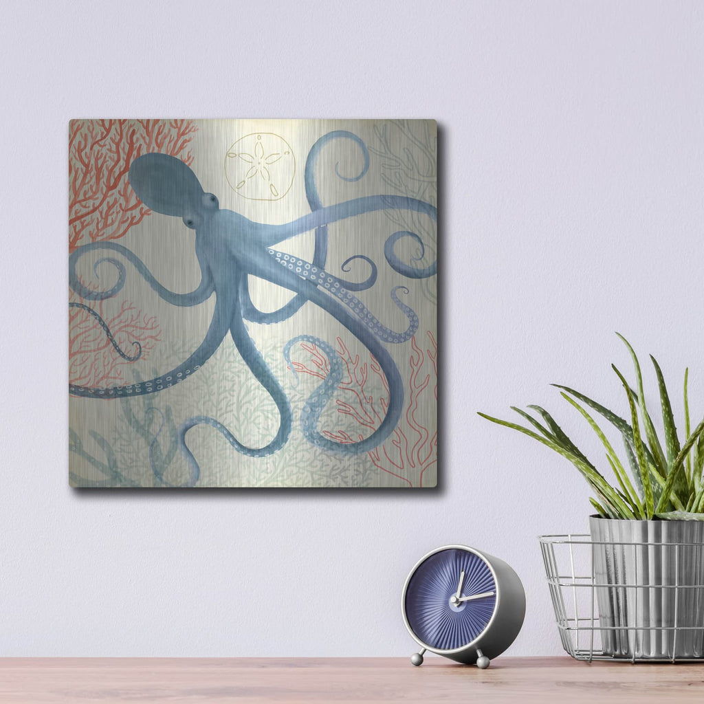 'Underwater Whimsy III' by Victoria Borges – Metal Wall Art, 12x12 room view