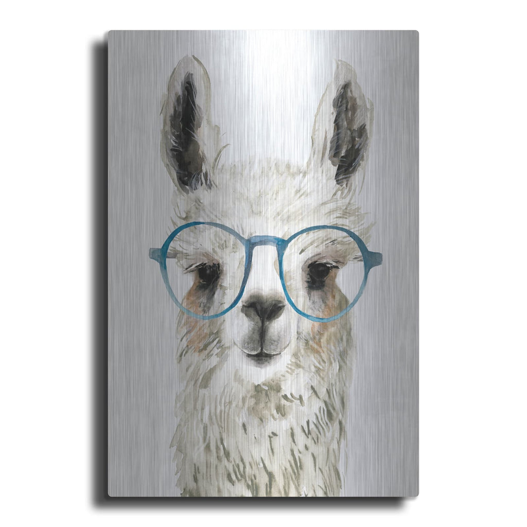 'Hip Llama II' by Victoria Borges – Metal Wall Art