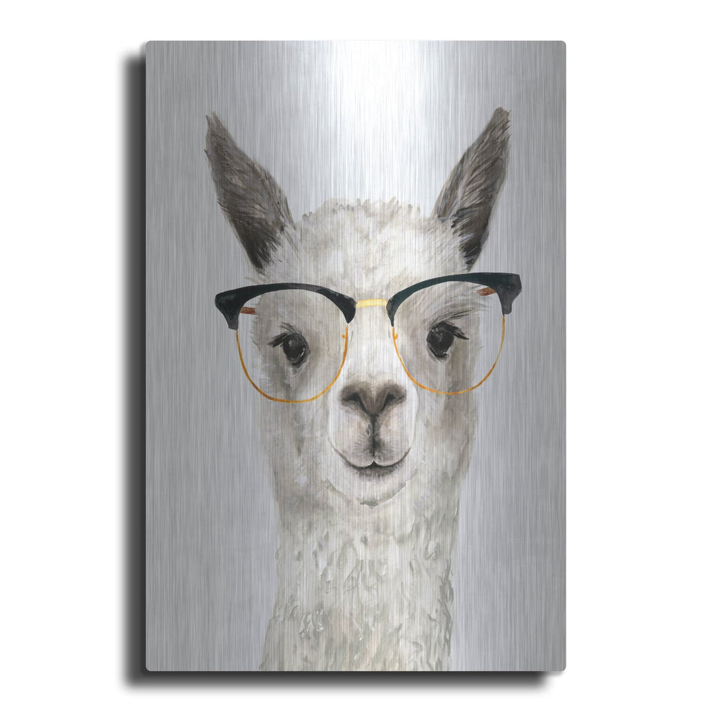 'Hip Llama IV' by Victoria Borges – Metal Wall Art
