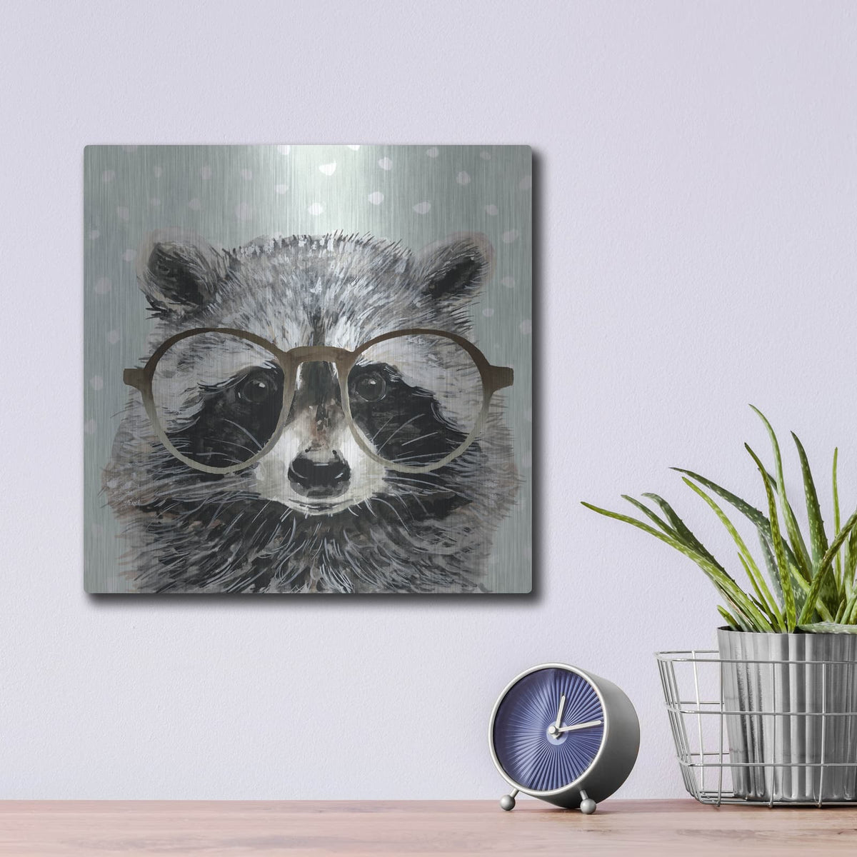 'Four-Eyed Forester IV' by Victoria Borges – Metal Wall Art, 12x12 room view