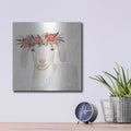 'Garden Goat IV' by Victoria Borges – Metal Wall Art, 12x12 room view