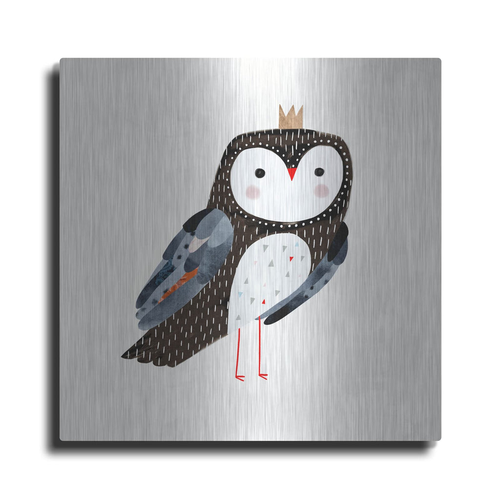 'Crowned Critter I' by Victoria Borges – Metal Wall Art