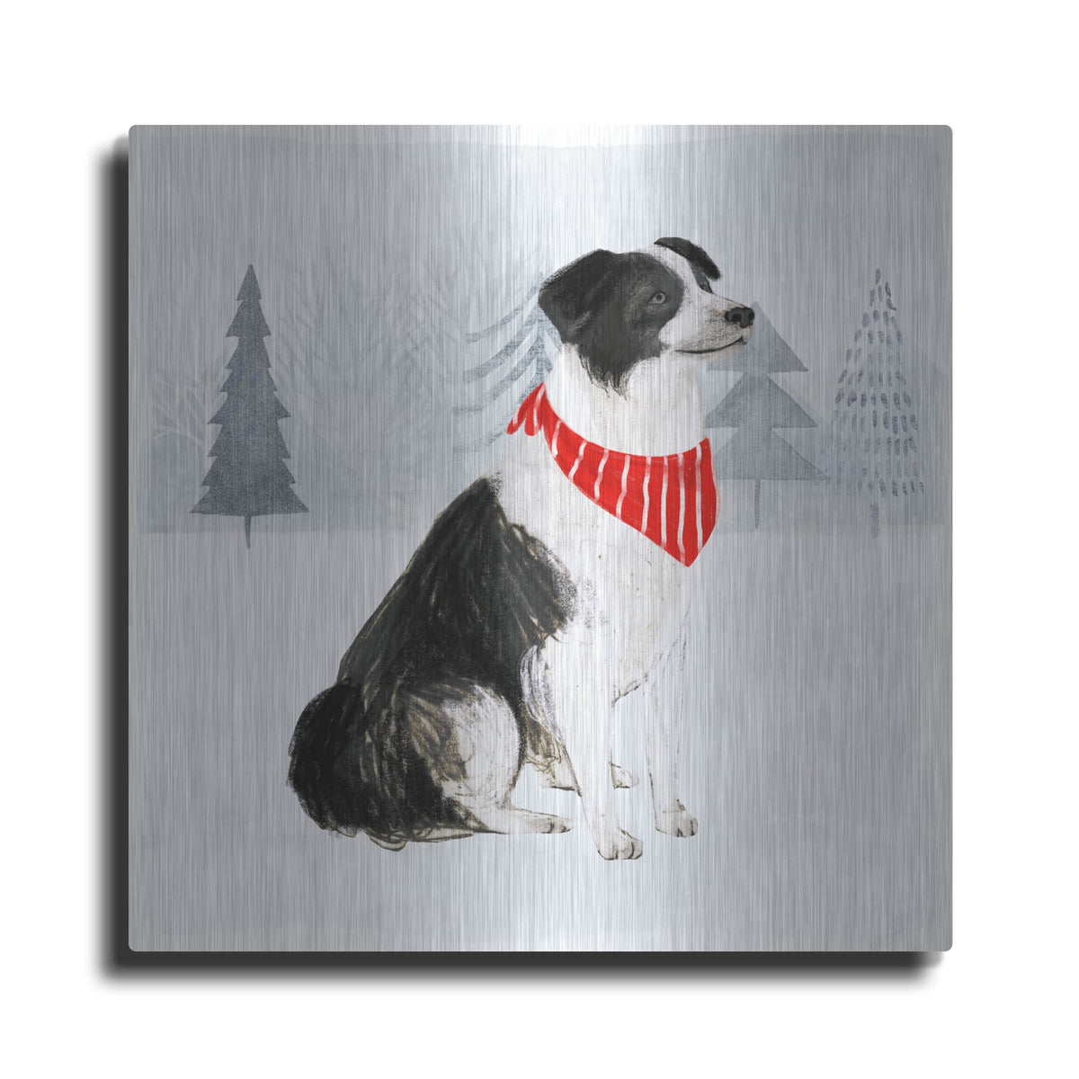 'Christmas Cats & Dogs II' by Victoria Borges – Metal Wall Art