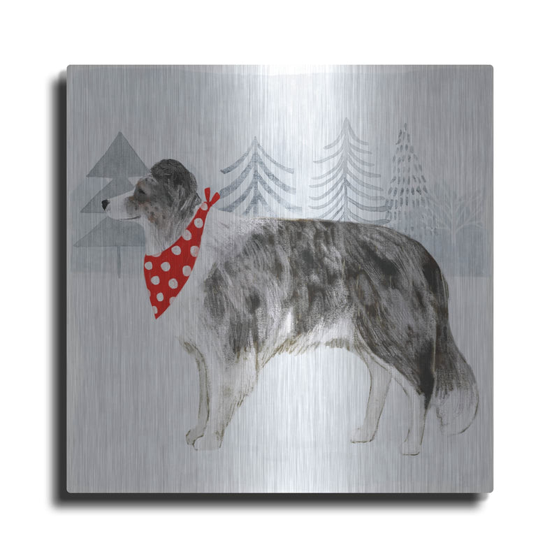 'Christmas Cats & Dogs IV' by Victoria Borges – Metal Wall Art