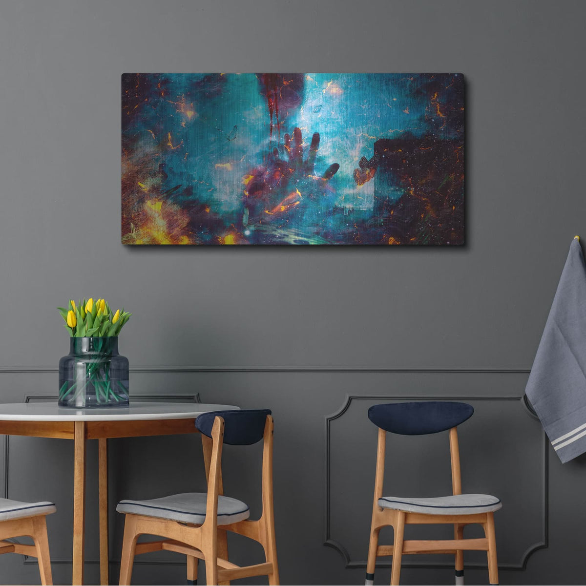 'Between Life and Death' by Mario Sanchez Nevado – Metal Wall Art, 48x24 room view