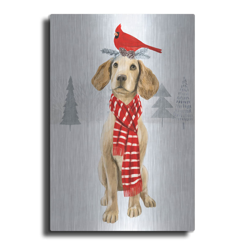 'Christmas Cats & Dogs V' by Victoria Borges – Metal Wall Art