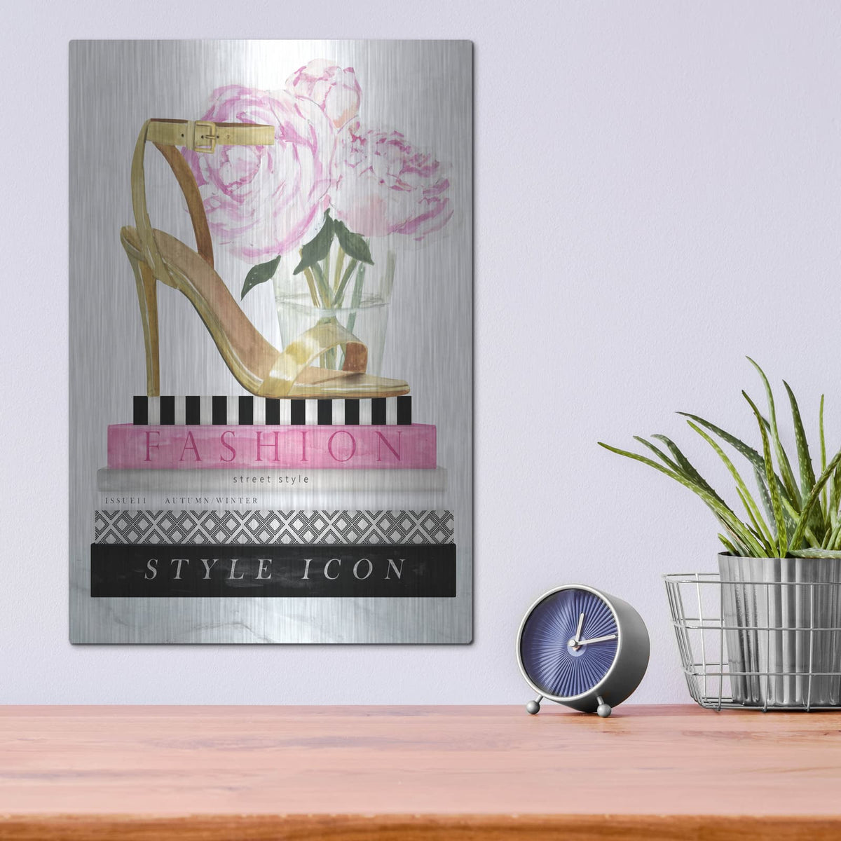 'Get Glam I' by Victoria Borges – Metal Wall Art, 12x16 room view