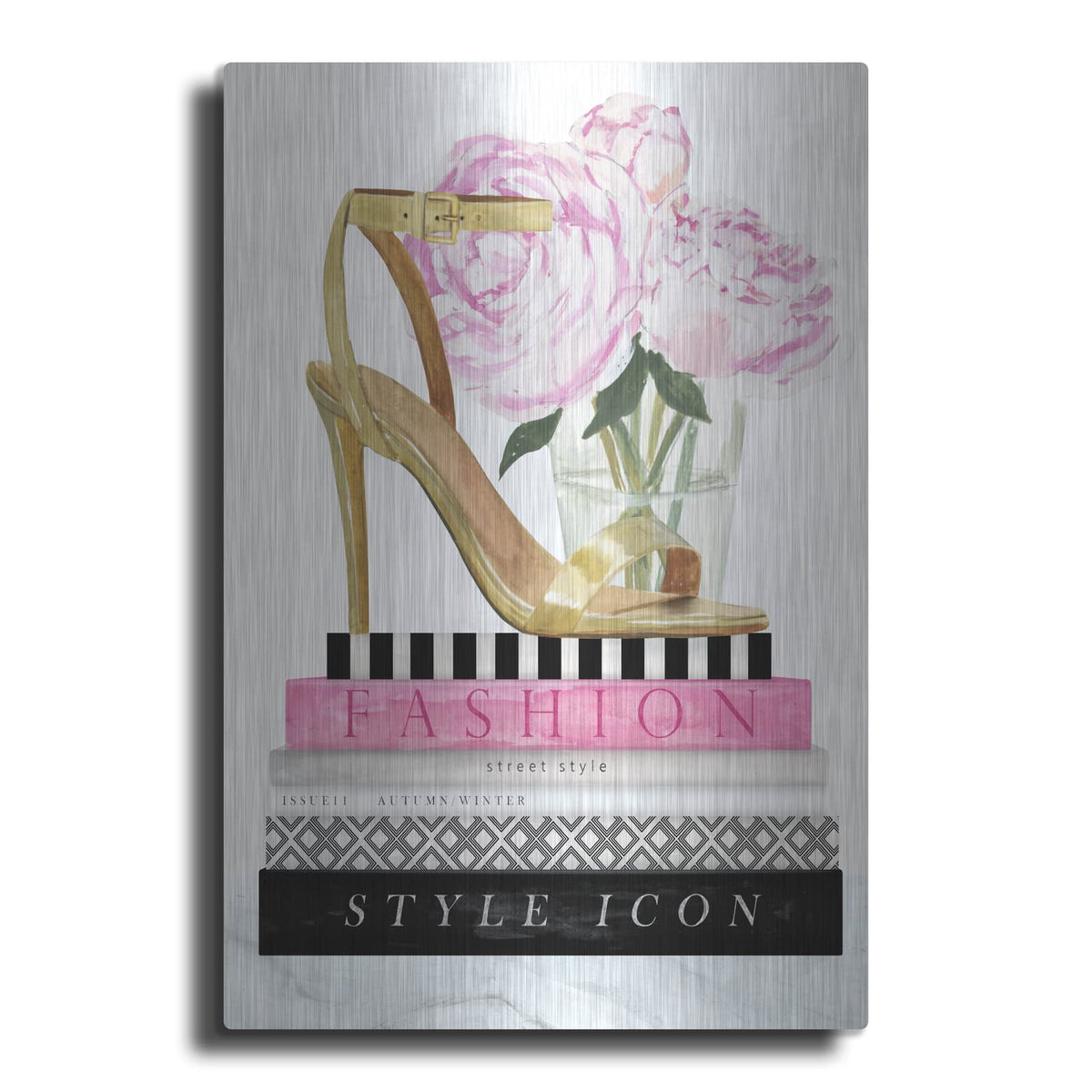 'Get Glam I' by Victoria Borges – Metal Wall Art