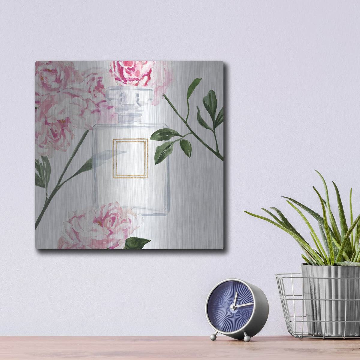 'Get Glam V' by Victoria Borges – Metal Wall Art, 12x12 room view