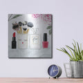 'Get Glam X' by Victoria Borges – Metal Wall Art, 12x12 room view