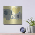 'Mama and Me III' by Victoria Borges – Metal Wall Art, 12x12 room view